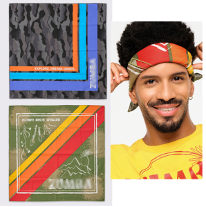 Fitness Dance Sport Headscarf New Square Handkerchief Headwear Bandana High Waist Cotton Yoga Pants Quick Dry Straight Leg Trousers