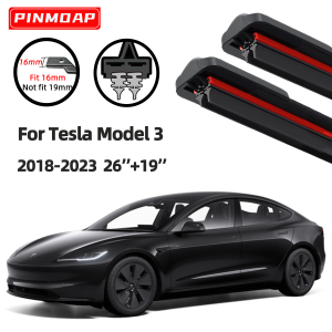 2PCS Wipers For Tesla Model 3 2018-2023 Car Windshield Wiper Blades 2018 2019 2020 2021 2022 Double Rubber Strip Wiper Suitable