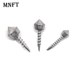 MNFT 9Pcs Sea Fishing 1g 1.75g 2.8g Screw Lead Hooks Wholesale Fishing Jig Lead Head Accessories for Soft Worm Fishing Lures