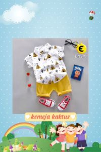 Setelan Kemeja Anak Cowok (1-4 Tahun) Enzio