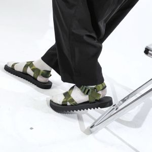 Nofoty Project Akira Sandals Olive