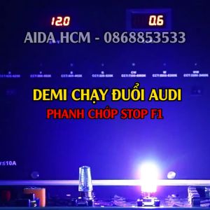 Bóng đèn phanh chạy đuổi AUDI + STOP F1 32SMD 2835 cho xe máy ô tô DC 12v