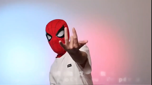 Spider Man Black Hero Expedition Mask Adult and Childrens Full Face Mask Comedy and Fun