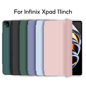 For Infinix XPAD Case For Kids Without Pen Pencil Holder Slot Auto Wake up Soft PU Leather Flip Stand Slim Lightweight