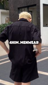 Quần Short nam 4Him vải đũi Linen cao cấp trẻ trung thể thao chuẩn form