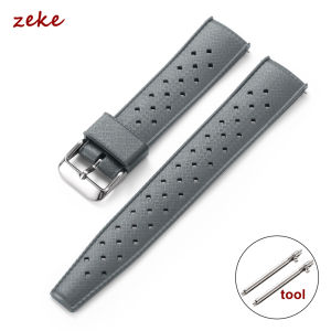Tropical Silicone Watch Band Quick Release Strap 20mm 22mm for Oris for Seiko for Citizen Rubber Wristband Belt Smartwatch Strap