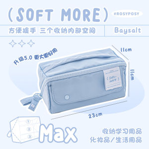 RosyPosy Large Capacity Travel Makeup Bag Portable Toiletry Storage Bag Square Shape Household Storage Tools Pure Color Design