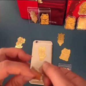 STIKER TEMPEL HP HOKI MODEL KUCING/KELINCI/DEWA REZEKI