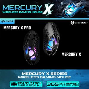 GravaStar Mercury X Wireless Gaming Mouse BATTLE-WORN YELLOW Superlight Highly Sensitive PAW3950