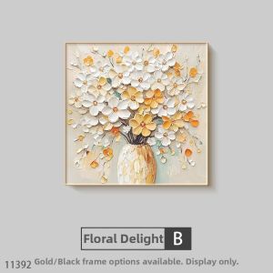 RUIBAHAO | Elegant Simple Floral Texture Wall Decor