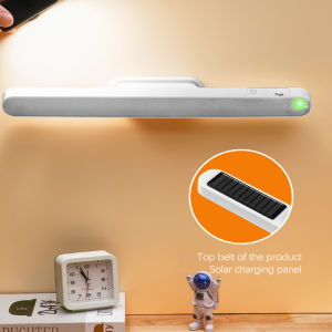 โคมไฟตารางแมกเนติกพลังงานแสงอาทิตย์แบบแขวนจอแอลอีดียูเอสบีชาร์จไฟได้โคมไปตั้งโต๊ะหรี่ไฟแบบไม่มีขั้นบันไดสำหรับตู้เสื้อผ้าตู้เสื้อผ้ากลางคืน