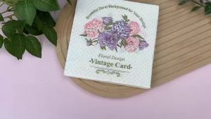 Colourful Printed Square Tissue Paper White Flower Tissue Paper Wedding Hotel Party Folded Facial Tissue Paper Mouth Cloths 20pc