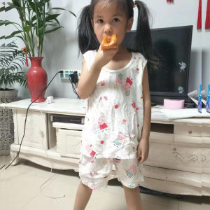 Bộ Đồ Mùa Hè Cho Bé Trai Bằng Vải Lụa Cotton Mỏng Thoáng Khí Thấm Hút Mồ Hôi Quần Short Áo Vest Mùa Hè Cho Bé Trai