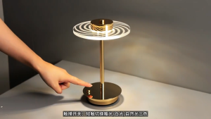 Modern Bar Table Lamp Cordless Table Lamp 1500mAh Rechargeable Battery Operated Portable Lamp Dimmable+3 Colors LED Touch Control Modern Metal Touch Lamp for Bedroom Kitchen Bar Office