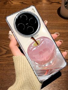 Creative Crystal Fruit Phone Case for Vivo X300/200 Mini X100 Ultra Soft Shell 90s Womens New Style X80 pro plus Transparent Y500