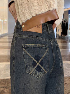 New Unique Stylish High-Waisted Warmth Denim Pants