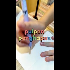 PULPEN PENGHAPUS CINNAMOROLL 1218 1850 TINTA BIRU 0.5MM | PEN TINTA BIRU | PEN PENGHAPUS | PEN CINNAMOROLL | CINAMORROL | CINAMOROL | ALAT TULIS SEKOLAH | KMK |