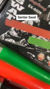 BISA COD - Senter SWAT POLICE SX 8008 Flashlight LED Lengkap Batrai charger Cas