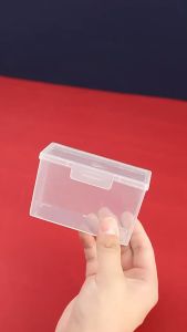 Transparent Poker Card Boxes Playing Cards Container Stickers Korea Idol Plastic Card Holder