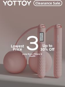 yottoy | Weighted Multimode Bamboo Segment Rope for Fitness and Weight Loss