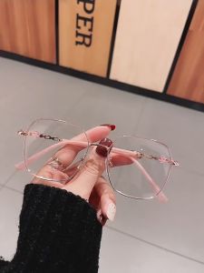 Viendo Kacamata Anti Radiasi Photocromic Minus/CYL Wanita Pria Cowok 2 in 1 Bluecromic Potocromic Blueray Frame Kaca mata Fashion UV400 Komputer HP Anti Sinar matahari Kaca Mata Optik