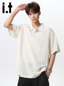izzue | Cool Comfortable Breathable Tencel-Linen Short Sleeve Polo Shirt