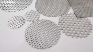 1mm 304 Stainles Steel Perforated Metal Sheet Swirl Drain Cover Plant Trellis Filter Screen Protection Mat DIY Craft Mesh