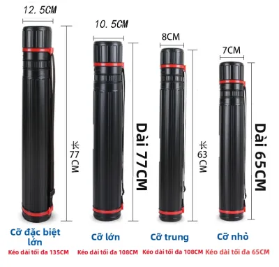 MINGZHUO | Ống Lưu Trữ Tác Phẩm Chống Nước Có Thể Điều Chỉnh