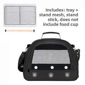 SHIPAILUO | Parrot Outing Bag Crossbody Breathable Bird Walking Bag Transparent Small Bird Travel Bag Portable Bird Carrier Outdoor Bag