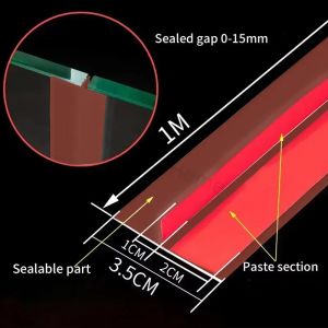 Door Draft Stopper Window Seal Strip Dust and Noise Insulation Silicone Weather Stripping for Shower Doors Gaps Anti-Collision