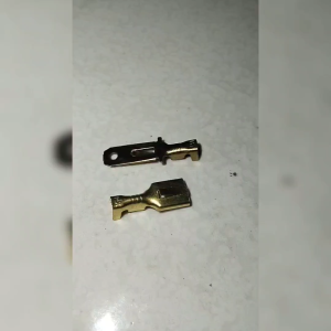 Terminal Skun Gepeng Cewek Female & Cowok Male 6.3mm Kuningan pilih Cable Kabel Tembaga connector