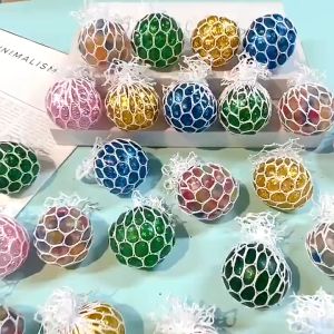 Mesh Squishy Ball / Mainan Squishy Bola Anggur Anti Stress Ukuran Besar 6 cm / Bola Remas