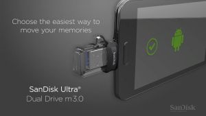SanDisk Ultra Dual Drive 128GB OTG m3.0 SDDD3 USB3.0 Black Flash Drive Storage Device On-the-Go Micro-USB Connector for OTG-enabled Android Devices Desktop Laptop PC Computer 5 Year Limited Warranty / SDDD3-128G-G46