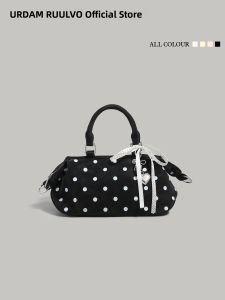URCDN RDALVO | Dotted Bowknot Crossbody Tote Bag
