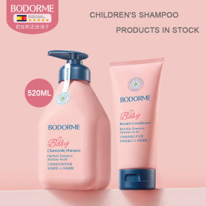 【Ready Stock】Bodorme Baby Chamomile Shampoo Keratin Conditioner Set Kids Shampoo Children Conditioner 贝德美儿童洗发水护发素