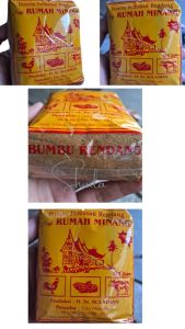 Bumbu Masak Rendang Berkualitas: Cap Rumah Minang 1 KG & 250 Gram