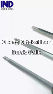 Obeng Ketok Hijau 2 Way Magnet Bolak-Bulak Balik-BB 4 Inch Plus-Ples Minus-Mines