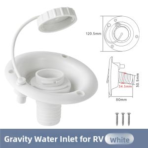 Gravity Water Inlet for RV & Camp Trailer Round Water Tank Fitting
