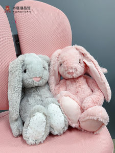 Adorable Huggable Plush Rabbit Doll Companion Toy for Children Birthday Gift Soft Stuffed Animal Home Comfort Sleeping Pal