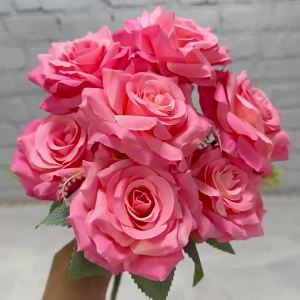 BAIFULING | Artificial Rose Bridal Bouquet Wedding Flowers Table Decor