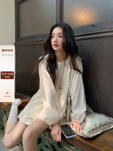 Korean-style Pure Loose Sensation Womens Blouse and Skirt Set