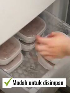 Kotak Makanan Buah Sayur Dengan Tutup Saringan Fresh Box / Food Organiser Strainer Kotak Makanan Jaring Anti Basah Kotak Bekal Mini
