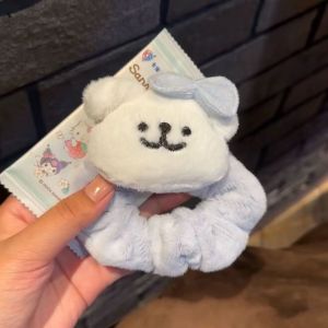 ริบบิ้นผมสุนัขสีน้ำเงินอ่อนน่ารัก ขนนุ่ม ทุกสไตล์ สำหรับเด็กผู้หญิง สายยางสำหรับผู้หญิง ริบบิ้นผมแบบอเนกประสงค์