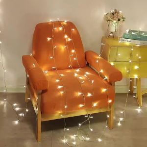 1PC 10M100LED USB Powered 8 Modes LED Fairy Lights Warm White String Lights for Christmas Indoor Wedding Bedroom Party Decor