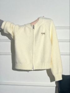 AUDISTY | Áo Cardigan Dệt Kim Nữ Petite Phong Cách Thường Ngày Hai Khóa Kéo Thu/Đông