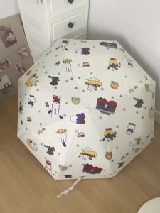 Ô Dù Trong Suốt Tự Động Gấp Ba Kawaii Miffy Chống Nắng UV Đạo Cụ Cosplay Anime Quà Tặng Cho Mọi Lứa Tuổi
