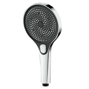 หัวฝักบัวแรงดันสูง3โหมดหัวฝักบัวประหยัดน้ำ13ซม. อุปกรณ์ฝักบัวอาบน้ำเหนือศีรษะมือถือขนาดใหญ่