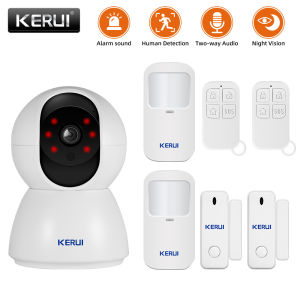 KERUI | Hệ Thống Báo Động An Ninh Gia Đình Không Dây WiFi KERUI Với Thiết Bị Phát Hiện Chuyển Động PIR Nhắc Nhở Về Nhà Và Ra Ngoài - Bộ Báo Động Chống Trộm Tại Nhà