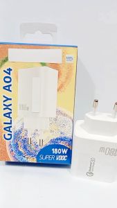 Adapter Charger 180w For SMSNG GALAXY A04 Adaptor USB-A Super Vooc Support Fast Charging Universal
