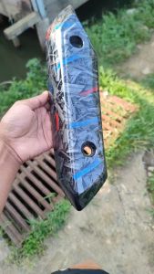 Forged Merah biru Cover Knalpot Beat Pgm Fi 2013-2014